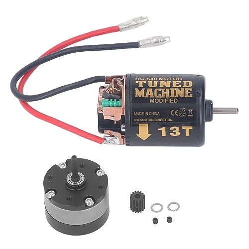 SUNGOOYUE RC Car Universal 540 Bürstenmotor mit 1/3 Untersetzungs-Planetengetriebe 13T 80T für 1/14 Traktoren 1/10 Crawler Car DIY-Modifikationen (13T) von SUNGOOYUE