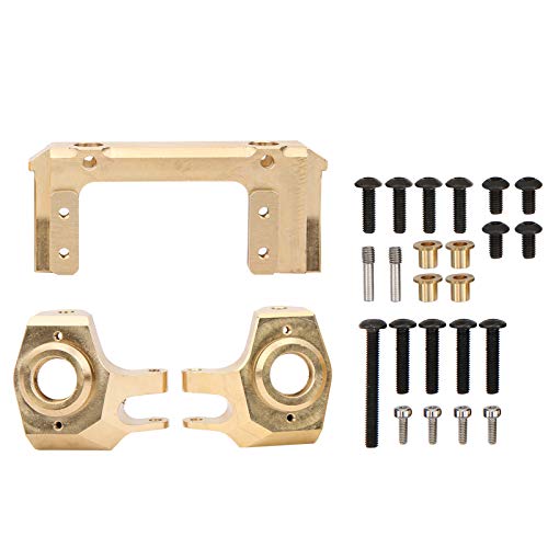 SUNGOOYUE RC Crawler SCX10 II Messing Frontstoßstange Halterung Achsen Achsschenkel Zubehör Kit Gold von SUNGOOYUE