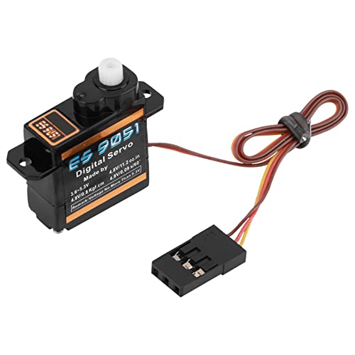 SUNGOOYUE RC-Digitalservo, ES9051 4,1-g-Digital-Mikroservo mit Kunststoffzahnrädern für 3D-F3P-RC-Flugzeuge - 0,8 Kg Drehmoment, 0,09 S / 60 ° Geschwindigkeit, 4-5,5 V Spannung von SUNGOOYUE