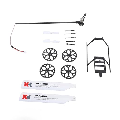 SUNGOOYUE RC-Hubschrauber-Teilesatz Inklusive Getriebeblättern und Fahrwerk, Kompatibel mit WLtoys XK K110, K110S, Verbessert Leistung und Kontrolle von SUNGOOYUE