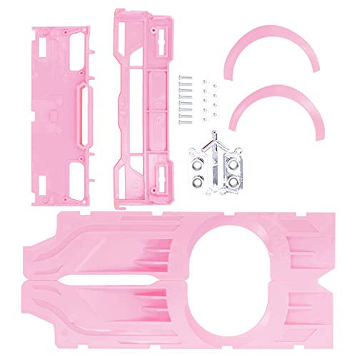 SUNGOOYUE RC Wide Body Große Umgebende Abdeckung Kunststoff-Modifikationskits Passend für WPL D12 RC Truck (PINK) von SUNGOOYUE