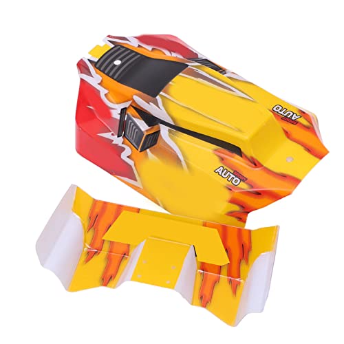 SUNGOOYUE Rot Gelb RC Car Body Shell, RC Car Shell Vehicle Shell Heckflügel für WLtoys 144001 144010 1/14 Ferngesteuertes Auto von SUNGOOYUE