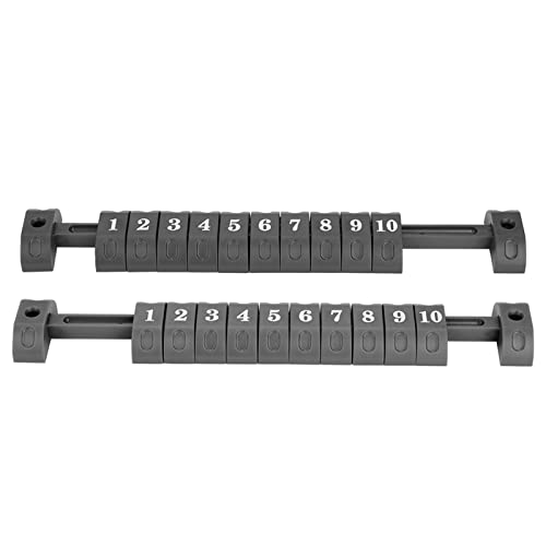 SUNGOOYUE Tischfußball-Score-Indikatoren, 2 Stück Tisch Fußball 10 Zahlen Scoring Counter Indicator Kicker Zubehör Tischfußball (Schwarz) von SUNGOOYUE