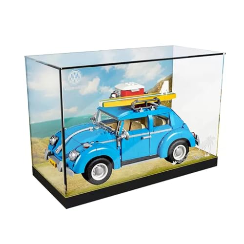 Figuren Display Box für LE-GO für 10252 für V-W Kaeffer Acryl staubdicht transparent Custom Vitrine (kein Modell) (einteilig (kein Patchwork)C) von SUNHON