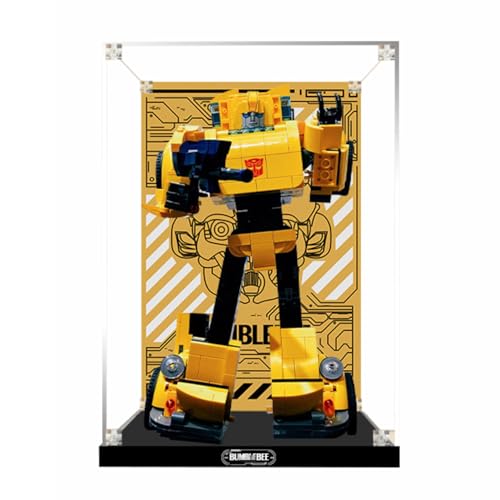 Figuren Display Box für LE-GO für 10338 für Robo-tics Acryl staubdicht transparent Custom Vitrine (kein Modell) (Hintergrund D) von SUNHON