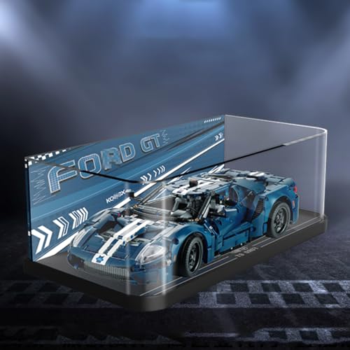 Figuren Display Box für LE-GO für 42154 für Fo-rd G-T 2022 Acryl staubdicht transparent Custom Display Case (kein Modell) (einteilig (kein Patchwork)D) von SUNHON