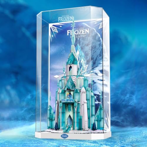 Figuren Display Box für LE-GO für 43197 Der Eispallast Acryl staubdicht Transparent Custom Display Case (kein Modell) (Einteilig (kein Patchwork)D) von SUNHON