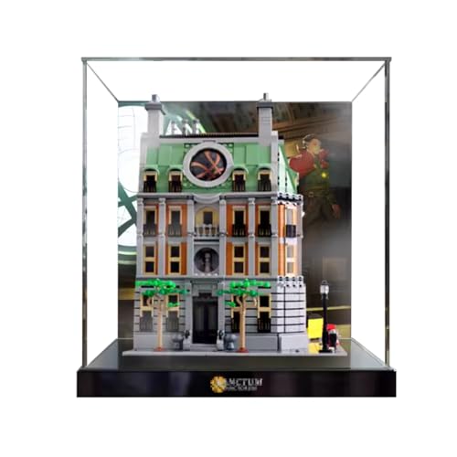 Figuren Display Box für LEGO 76218 für San-ctum Sanctorrum Acryl staubdicht transparent Custom Vitrine (kein Modell) (Hintergrund B) von SUNHON