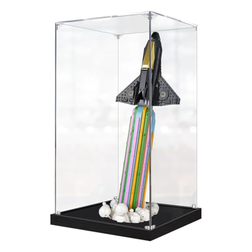 Figuren-Displaybox für LE-GO für 10391 Cross-Monats-Carniival Acryl, staubdicht, transparent, benutzerdefinierte Vitrine (kein Modell) (schwarz + 2 mm) von SUNHON