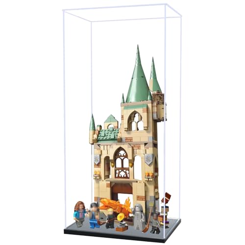 Figuren-Displaybox für LE-GO für 76413 Raum der erforderlichen Acryl, staubdicht, transparent, benutzerdefinierte Vitrine (kein Modell) (schwarz + 3 mm) von SUNHON