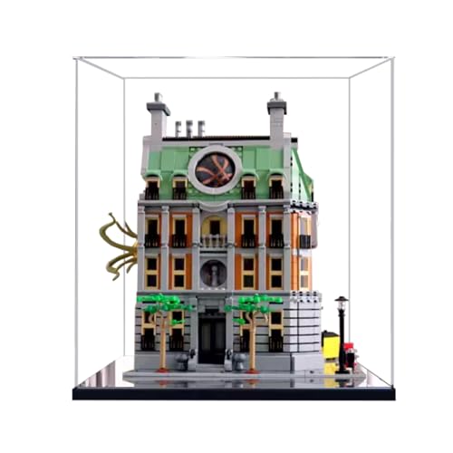 Figuren-Displaybox für LEGO 76218 für San-ctum Sanctorrum Acryl, staubdicht, transparent, benutzerdefinierte Vitrine (kein Modell) (Spiegel + 2 mm) von SUNHON