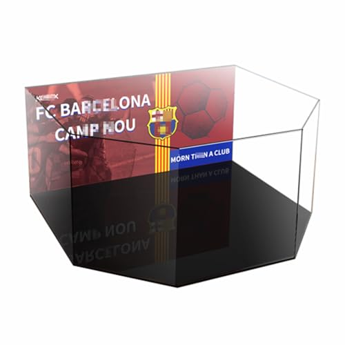 Figures Display Box for LE-GO for 10284 Camp N-OU F-C Barccelona Acrylic Dustproof Transparent Custom Display Case (No Model) (background B) von SUNHON