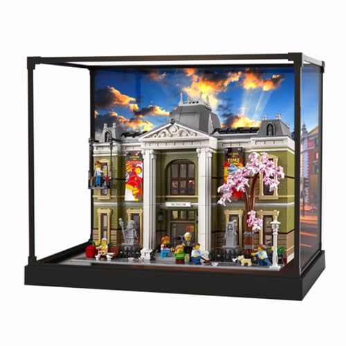 Figures Display Box for LE-GO for 10326 Naturral Histtory Museuum Acrylic Dustproof Transparent Custom Display Case (No Model) (One-piece (no patchwork)C) von SUNHON