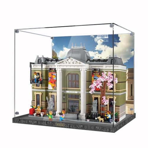 Figures Display Box for LE-GO for 10326 Naturral Histtory Museuum Acrylic Dustproof Transparent Custom Display Case (No Model) (background B) von SUNHON