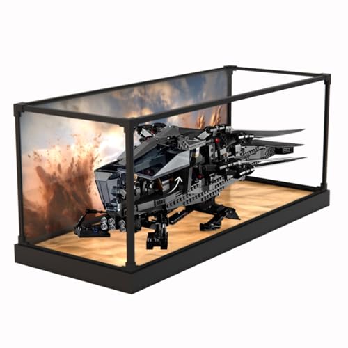 Figures Display Box for LE-GO for 10327 Duned Atreiides Royajl Ornithoptter Acrylic Dustproof Transparent Custom Display Case (No Model) (One-piece (no patchwork)F) von SUNHON