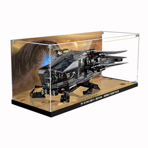 Figures Display Box for LE-GO for 10327 Duned Atreiides Royajl Ornithoptter Acrylic Dustproof Transparent Custom Display Case (No Model) (background H) von SUNHON