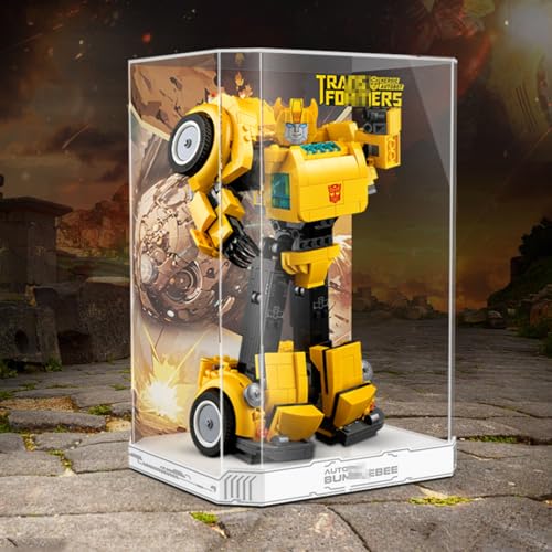 Figures Display Box for LE-GO for 10338 for Robo-tics Acrylic Dustproof Transparent Custom Display Case (No Model) (One-piece (no patchwork)F) von SUNHON