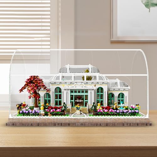 Figures Display Box for LE-GO for 21353 Botaniical Garden Acrylic Dustproof Transparent Custom Display Case (No Model) (One-piece (no patchwork)D) von SUNHON