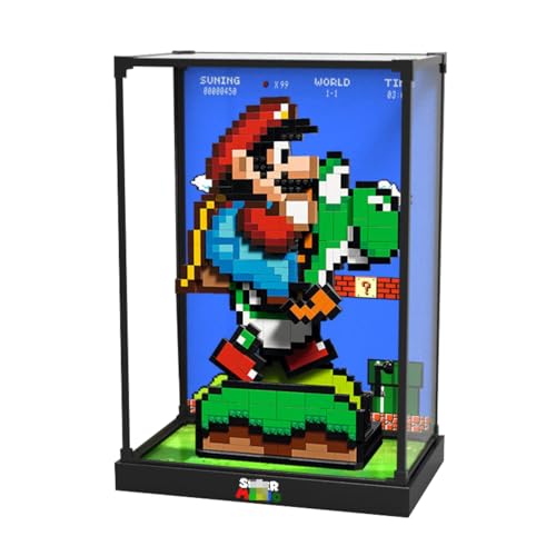 Figures Display Box for LE-GO for 71438 for Super Mariio Worlld Acrylic Dustproof Transparent Custom Display Case (No Model) (One-piece (no patchwork) D) von SUNHON