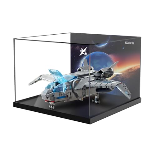 Figures Display Box for LE-GO for 76248 The Avengerrs Quinjjet Acrylic Dustproof Transparent Custom Display Case (No Model) (One-piece (no patchwork)E) von SUNHON