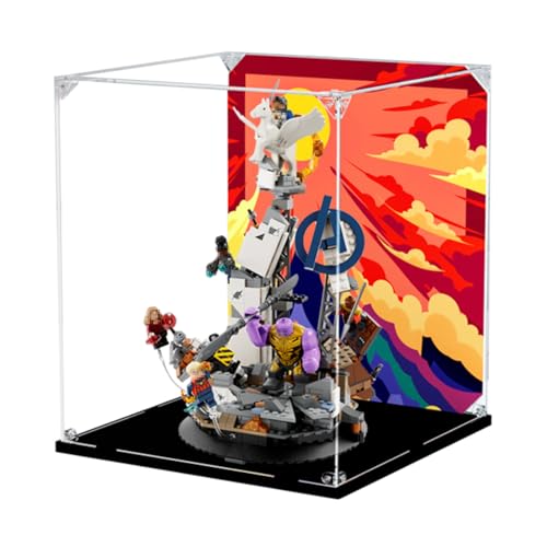 Figures Display Box for LE-GO for 76266 Endga-me Fiinal Battle Acrylic Dustproof Transparent Custom Display Case (No Model) (background A) von SUNHON