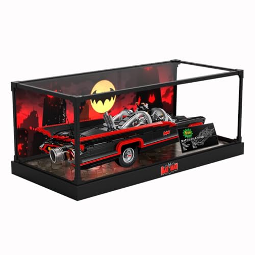 Figures Display Box for LE-GO for 76328 Batmobiile Acrylic Dustproof Transparent Custom Display Case (No Model) (One-piece (no patchwork)E) von SUNHON