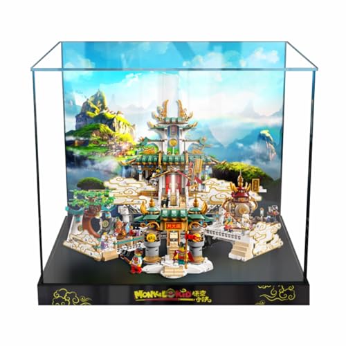 Figures Display Box for LE-GO for 80039 Heavenlly Kingdooms Acrylic Dustproof Transparent Custom Display Case (No Model) (background A) von SUNHON