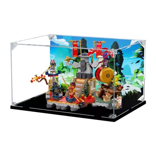 Figures Display Box for LEGO 71818 for Turniier Arrena Acrylic Dustproof Transparent Custom Display Case (No Model) (background A) von SUNHON