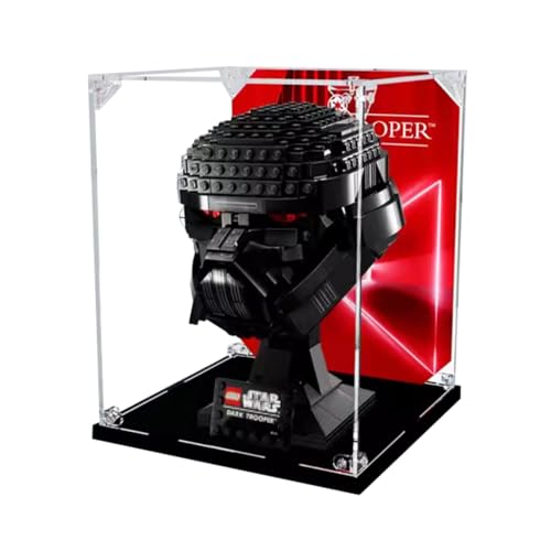 Figures Display Box for LEGO 75343 for Dark Troopper He-l-met Acrylic Dustproof Transparent Custom Display Case (No Model) (background A) von SUNHON