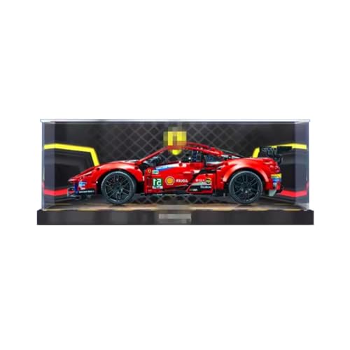 Figures Display Box for LEGO for 42125 Ferrarri 48-8 G-TE Acrylic Dustproof Transparent Custom Display Case (No Model) (Bacckground B) von SUNHON