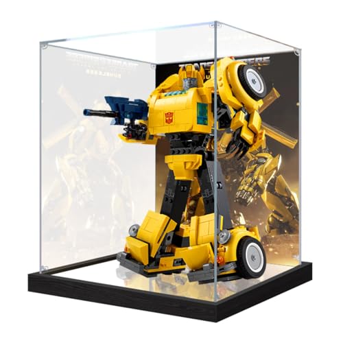 Figures Display Box für LE-GO für 10338 für Robo-tics Acryl staubdicht transparent Custom Vitrine (kein Modell) (Hintergrund A) von SUNHON