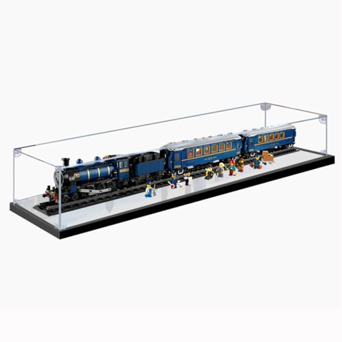 Figures Display Box für LE-GO für 21344 Oriient Exprress Acryl staubdicht transparent benutzerdefinierte Vitrine (kein Modell) (Spiegel + 2 mm) von SUNHON