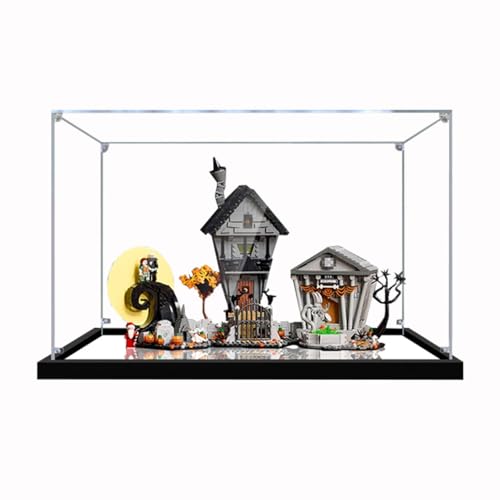 Figures Display Box für LE-GO für 21351 The Niightmare Before Chriistmas Acryl staubdicht transparent Custom Display Case (kein Modell) (Spiegel + 2 mm) von SUNHON