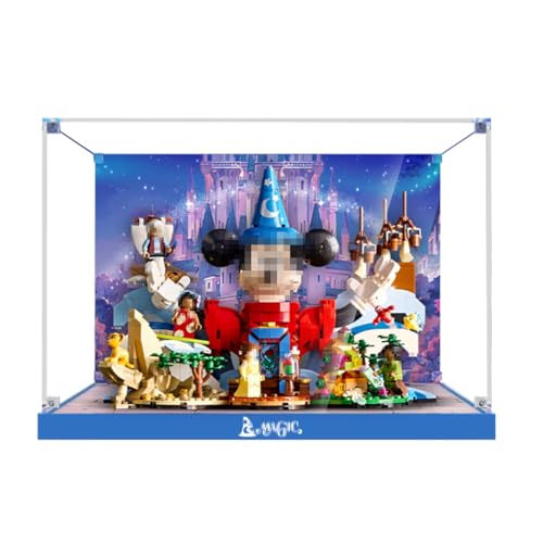 Figures Display Box für LE-GO für 21352 The Magilc World Acryl staubdicht transparent Custom Display Case (kein Modell) (Hintergrund A) von SUNHON