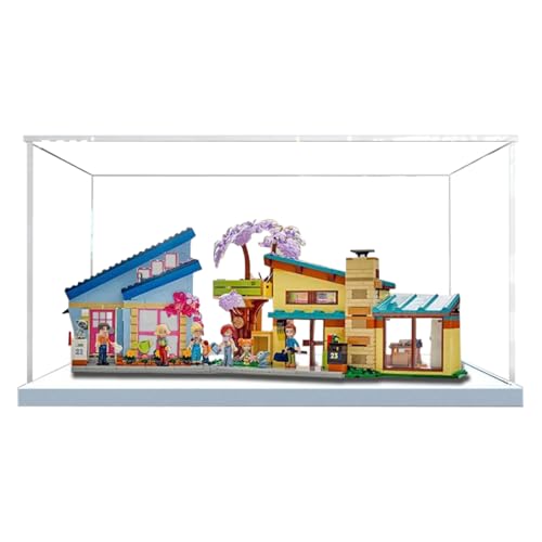 Figures Display Box für LE-GO für 42620 Familienhäuser Acryl staubdicht transparent benutzerdefinierte Vitrine (kein Modell) (weiß + 3 mm) von SUNHON