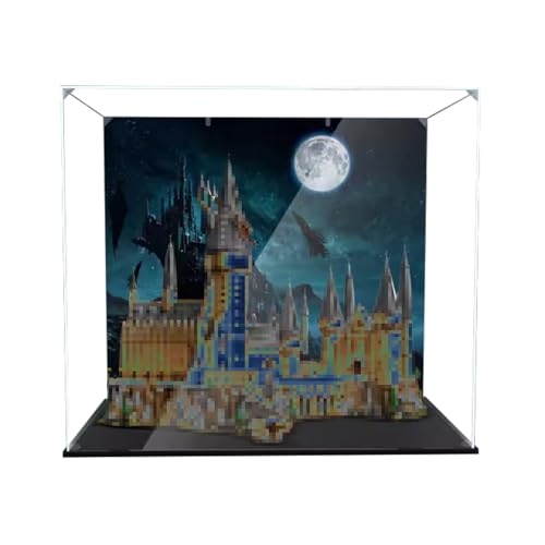 Figures Display Box für LE-GO für 71043 für Castle Acryl staubdicht transparent benutzerdefinierte Vitrine (kein Modell) (Hintergrund D) von SUNHON