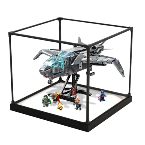 Figures Display Box für LE-GO für 76248 The Avengerrs Quinjjet Acryl staubdicht transparent Custom Display Case (kein Modell) (einteilig (kein Patchwork)D) von SUNHON