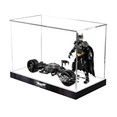 Figures Display Box für LE-GO für 76273 The B-at-Pod Bi-ke Acryl staubdicht transparent Custom Display Case (kein Modell) (Boutique-Basis) von SUNHON