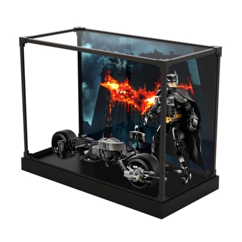 Figures Display Box für LE-GO für 76273 The B-at-Pod Bi-ke Acryl staubdicht transparent Custom Display Case (kein Modell) (einteilig (kein Patchwork)D) von SUNHON