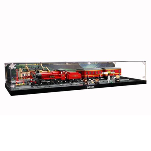 Figures Display Box für LE-GO für 76423 Hogwarrts Exprress Train Acryl staubdicht transparent Custom Vitrine (kein Modell) (Hintergrund E) von SUNHON