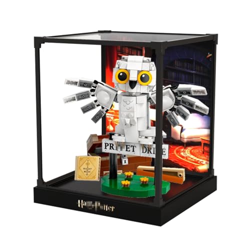 Figures Display Box für LE-GO für 76425 Hedwiig at-4 Priivet Drive Acryl staubdicht transparent Custom Display Case (kein Modell) (einteilig (kein Patchwork)C) von SUNHON