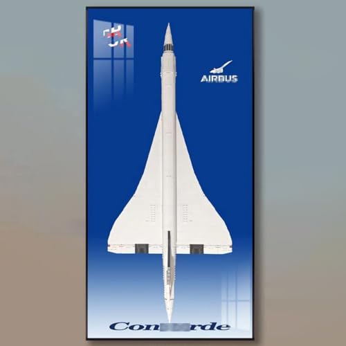 Figures Display Wandhalterung für LE-GO für 10318 Concorrde Modell Wandhalterung Dekoration Phoframe (kein Modell) (B) von SUNHON