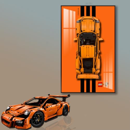 Figures Display Wandhalterung für LE-GO für 42056 911 GT-3 RS Modell Wandhalterung Dekoration Phoframe (kein Modell) (A) von SUNHON