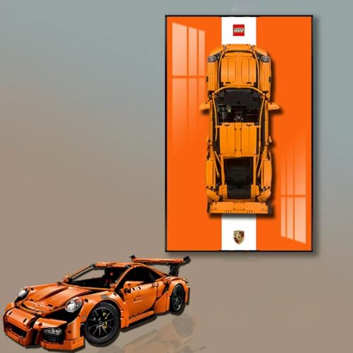 Figures Display Wandhalterung für LE-GO für 42056 911 GT-3 RS Modell Wandhalterung Dekoration Phoframe (kein Modell) (B) von SUNHON