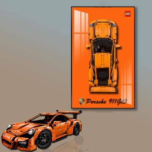 Figures Display Wandhalterung für LE-GO für 42056 911 GT-3 RS Modell Wandhalterung Dekoration Phoframe (kein Modell) (C) von SUNHON