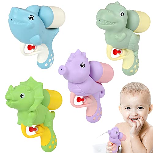 SUNSK Dinosaurier Wasserpistole Kinder Wasser Pistole Mini Hippocampus Hai Tyrannosaurus Rex Triceratops Wasserpistolen mit großer Reichweite von SUNSK