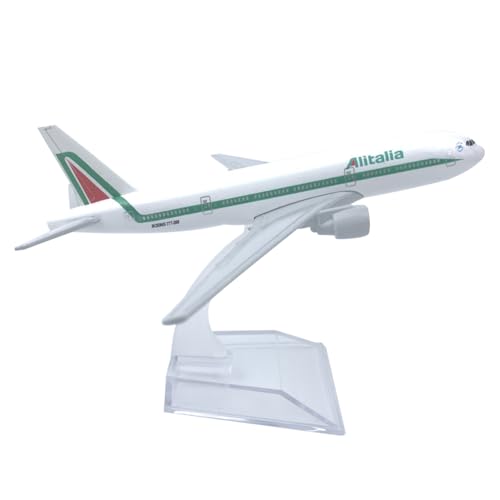 SUNSK Flugzeug Modell B777 Italy Legierung 1/400 Skala Diecast Flugzeugmodell Metall Miniaturmodelle mit Ständer für Display Sammlung Geschenk von SUNSK