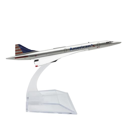 SUNSK Flugzeug Modell Legierung 1/400 Skala Diecast Flugzeugmodell American Airlines Concorde Flugzeug Modell Miniaturmodelle Sammlung Geschenk von SUNSK