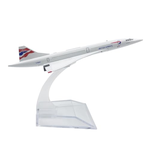 SUNSK Flugzeug Modell Legierung 1/400 Skala Diecast Flugzeugmodell British Airways Concorde Flugzeug Modell Miniaturmodelle Sammlung Geschenk von SUNSK