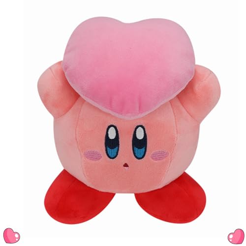 SUNSK Kuscheltier für Kirby Plüschtier Stofftier Cartoon Plüschtier Kawaii Plüschpuppe Plush Soft Toy für Kinder Geburtstag Weihnachten Geschenk Spielzeug 17 cm (Rosa) von SUNSK